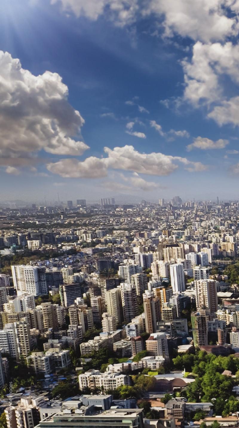 Mumbai western suburbs skyline